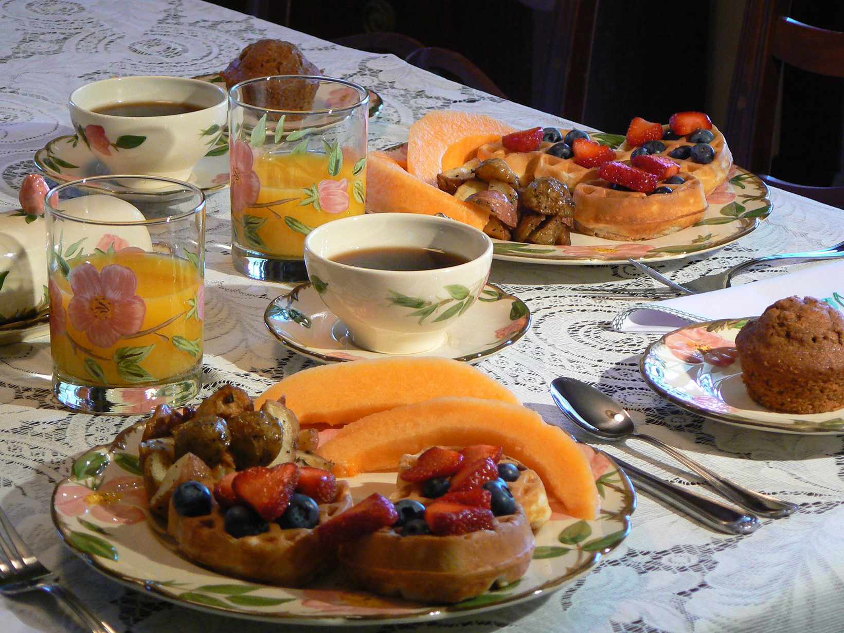 Delicious Breakfast served daily at Serendipity Bed & Breakfast